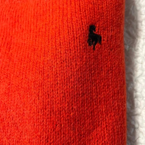 Hunt club woman Shetland Wool sweater. Burnt orange Crew next pull over size L - Picture 11 of 17